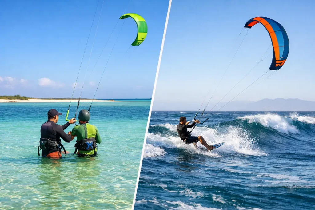 Lagoon or Ocean Kitesurf Lessons?